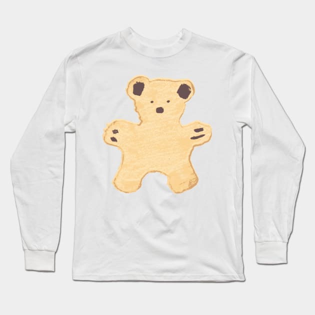 cute teddy bear biscuit - Biscorso Long Sleeve T-Shirt by LiveForever